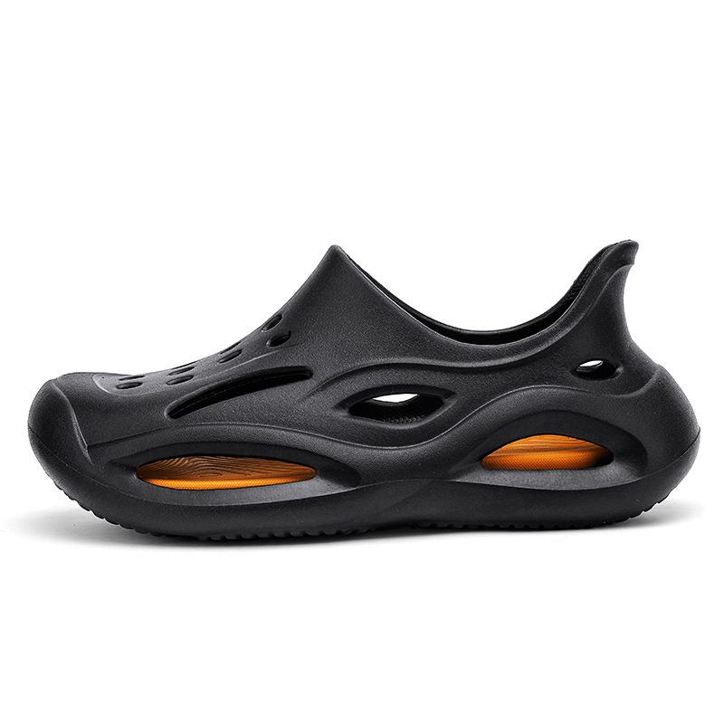 

NANJIREN Клоги унисекс черно-оранжевые, цвет Black Orange