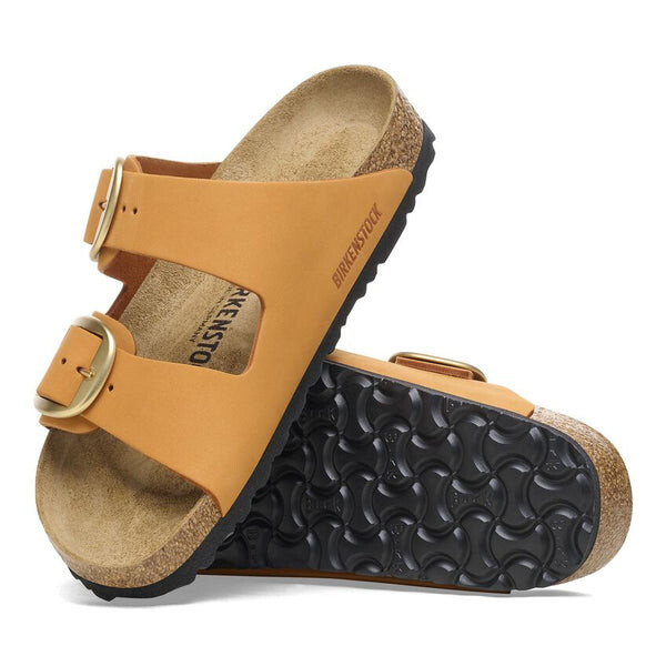 Тапочки arizona big buckle nubuck leather narrow fit sandals 'burnt orange' Birkenstock, оранжевый — фото 4