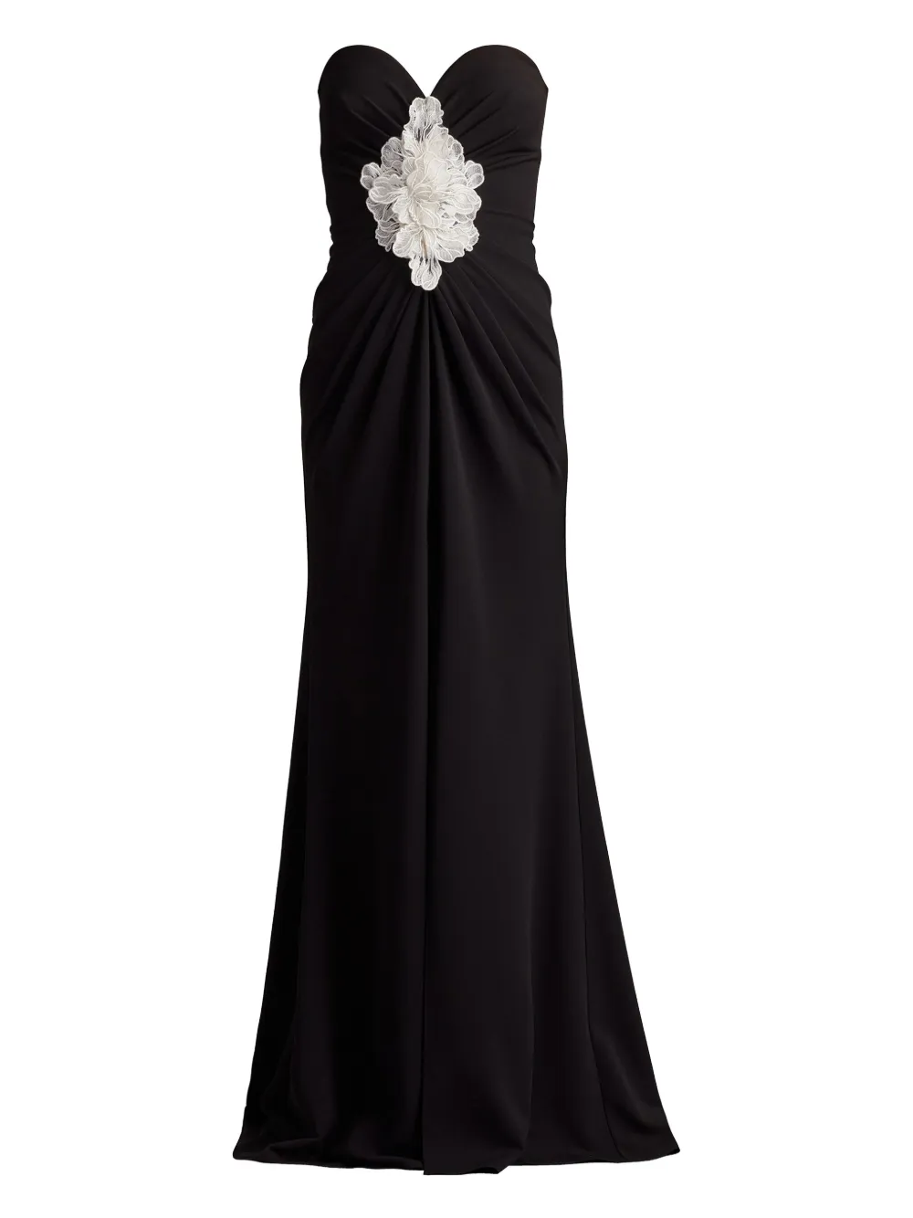 

Вечернее платье без бретелей Tadashi Shoji, черный