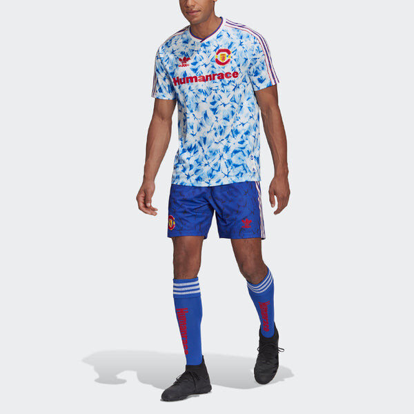 Футболка adidas originals x Human Race Crossover Soccer/Football Sports Quick Dry Jersey SW Fan Edition 20-21 Season Blue, синий — фото 3
