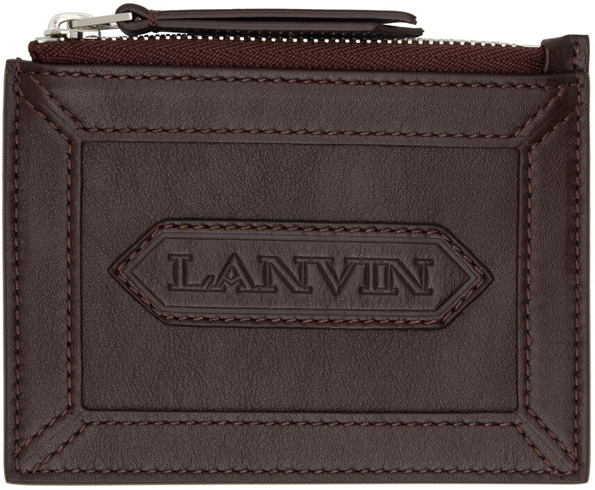 

Держатель для карт на молнии Lanvin, Burgundy