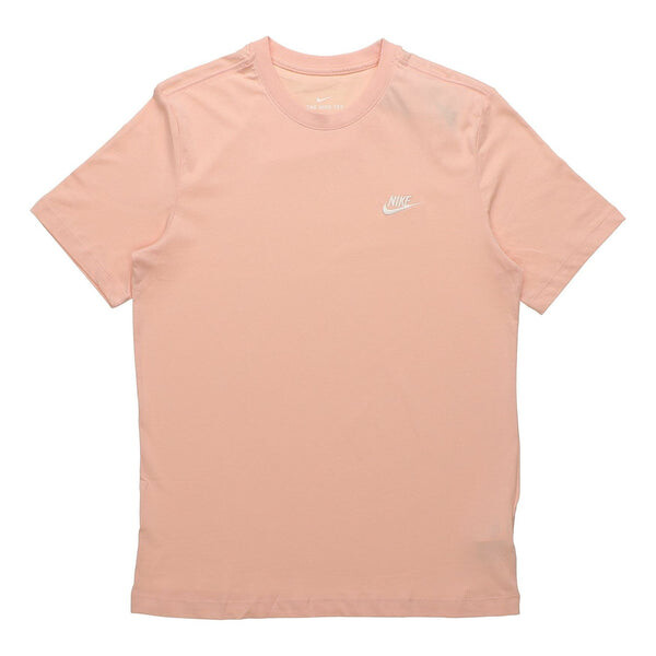 

Футболка sportswear club embroidered small round neck short sleeve orange Nike, оранжевый