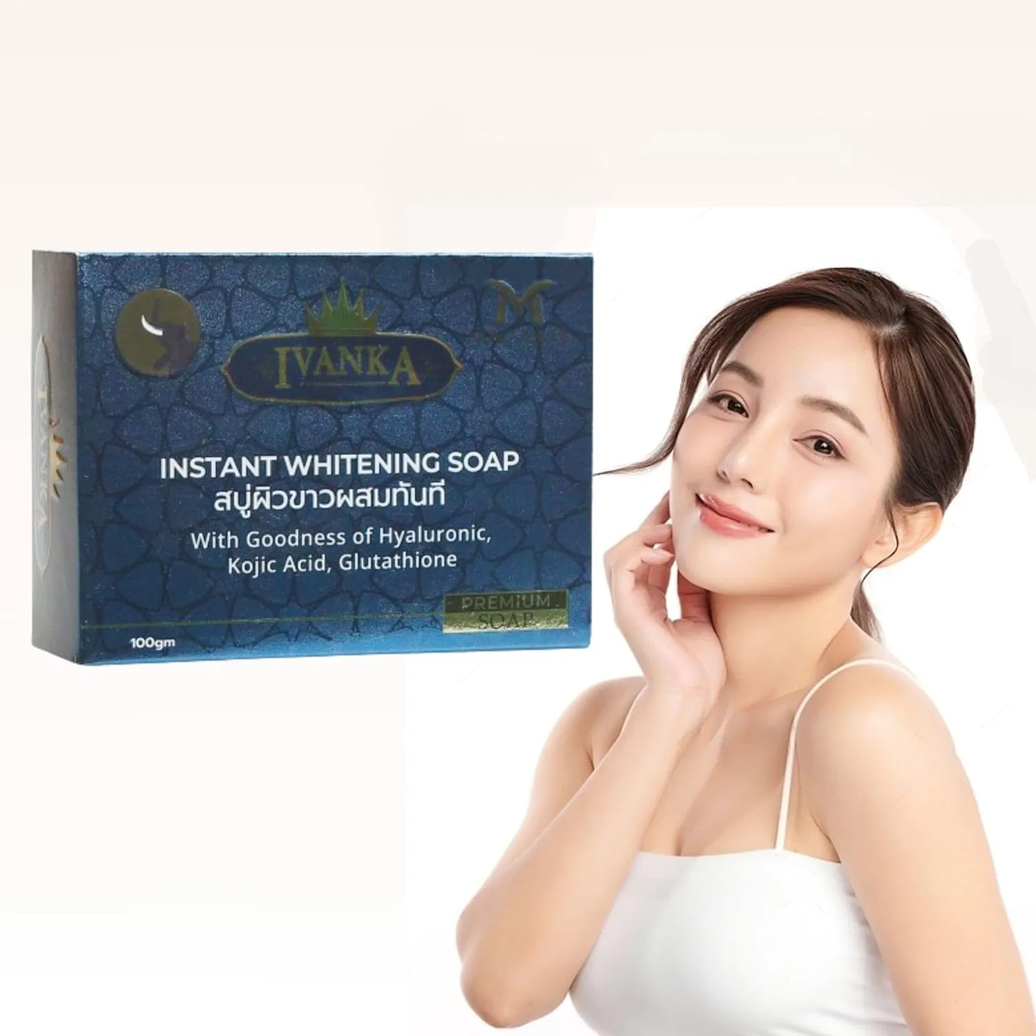 Мыло для тела Ivanka Instant Brightening & Whitening Macaria 100 г лимон