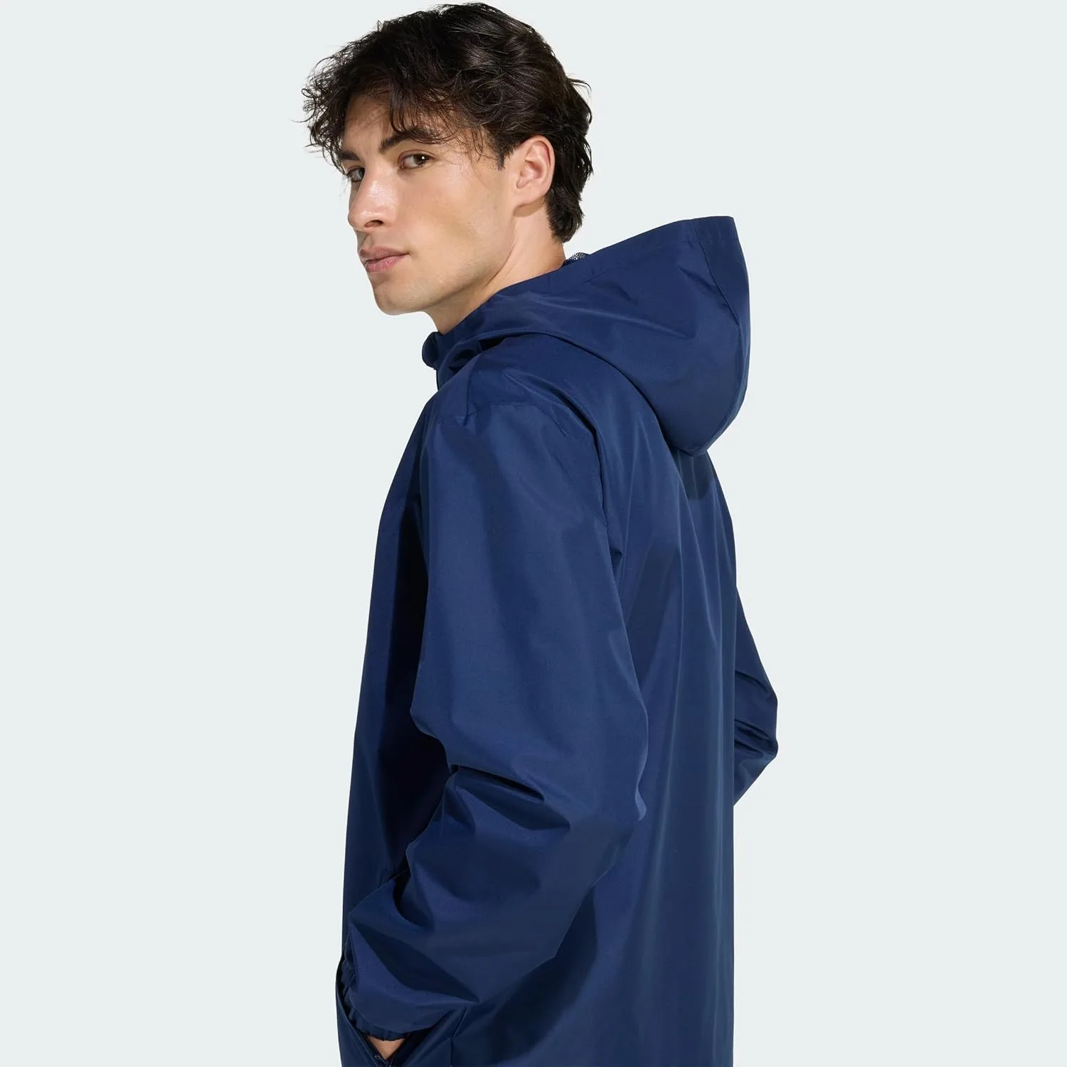 Мужская всепогодная куртка Adidas Entrada 26, сине-белый — фото 3