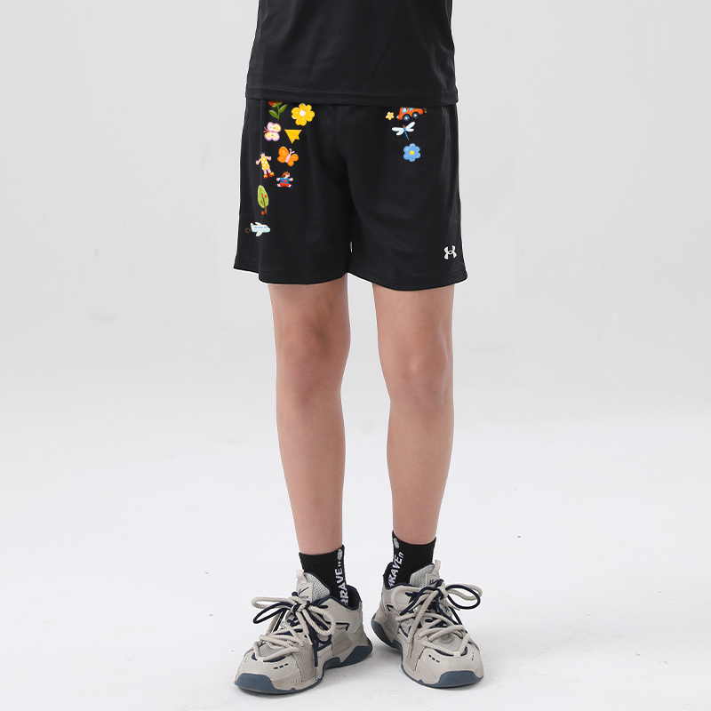 Быстросохнущие шорты Kids' Under Armour, черный — фото 4