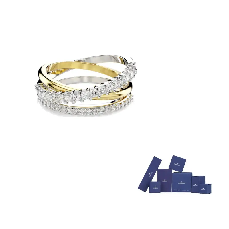 

Кольцо Hyperbola Swarovski, серебряный