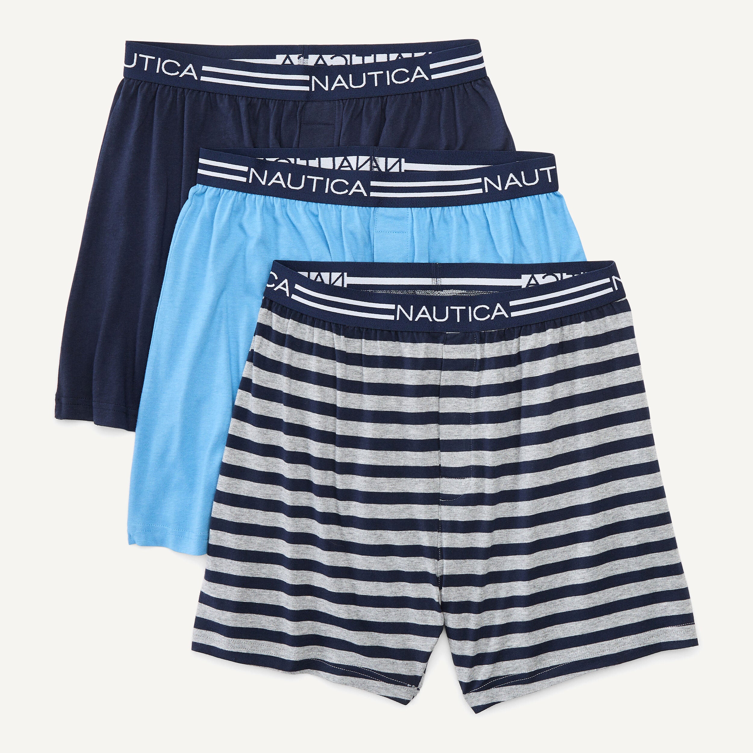

Мужские боксеры Nautica Solid Knit, 3 шт. в упаковке, цвет blue depths