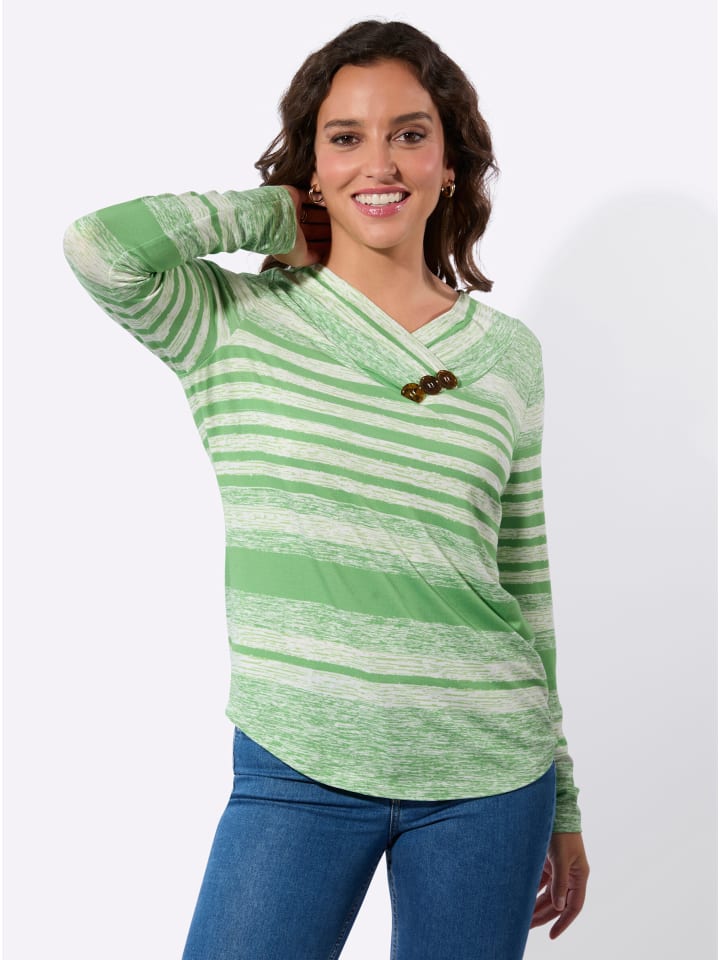 

Футболка с V-образным вырезом и принтом цвета экрю WITT WEIDEN, Белый, Футболка с V-образным вырезом и принтом цвета экрю WITT WEIDEN