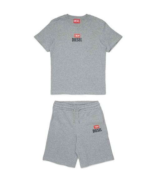 

Детский комплект: футболка с коротким рукавом и шорты DIESEL KIDS, серый