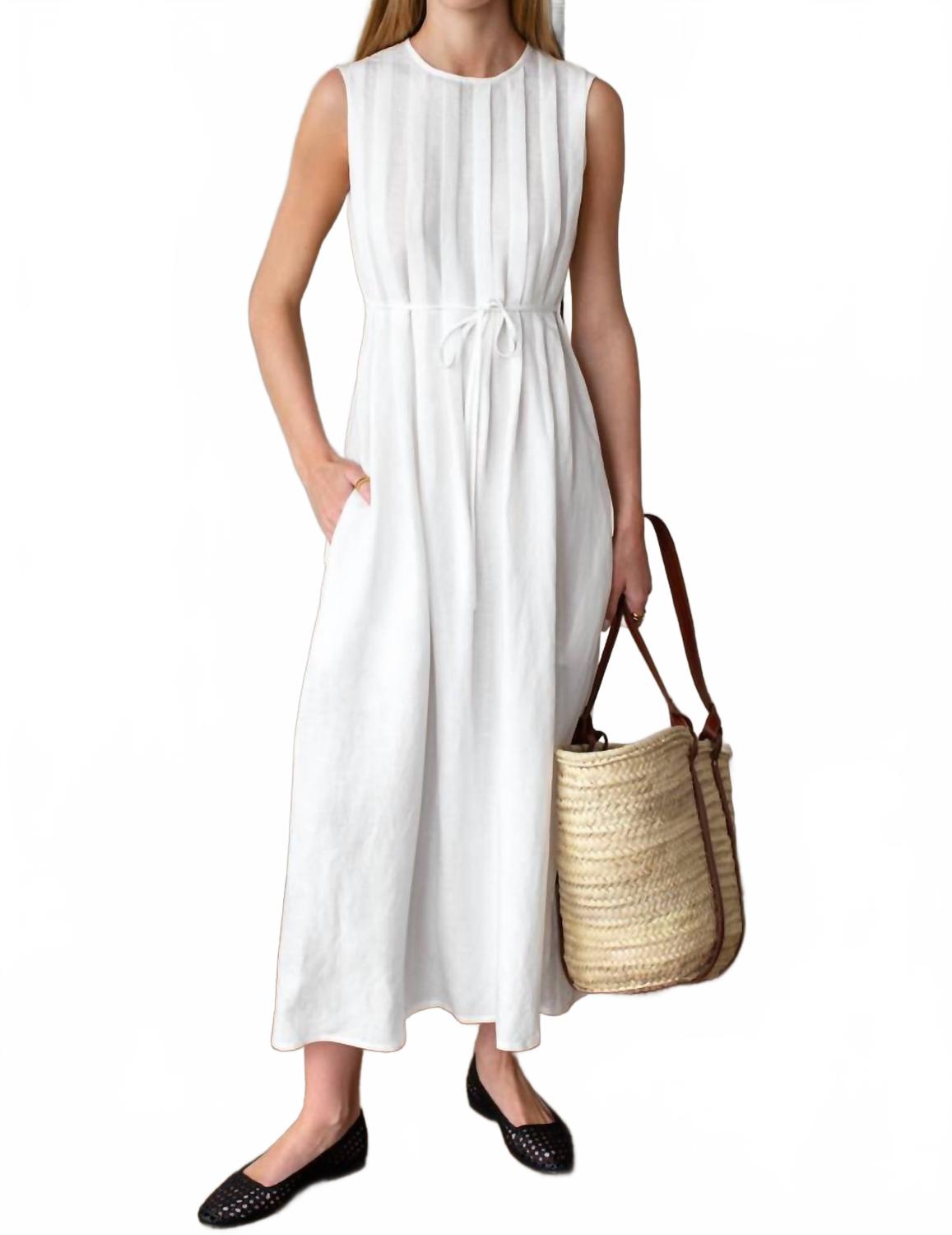 

Платье-макси Plait в белом цвете EMERSON FRY