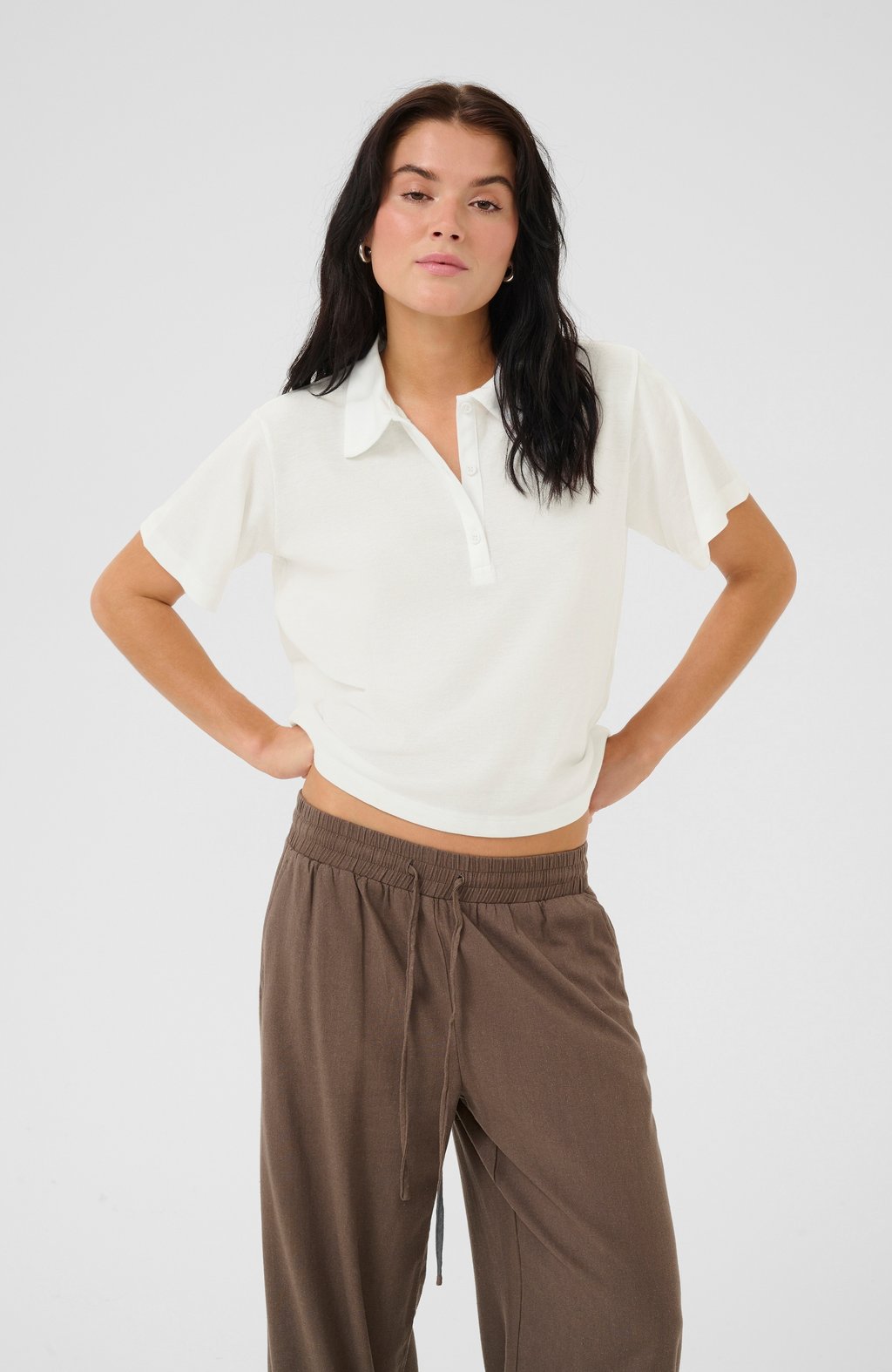 

Рубашка поло ABBYMW POLO TEE My Essential Wardrobe, белый