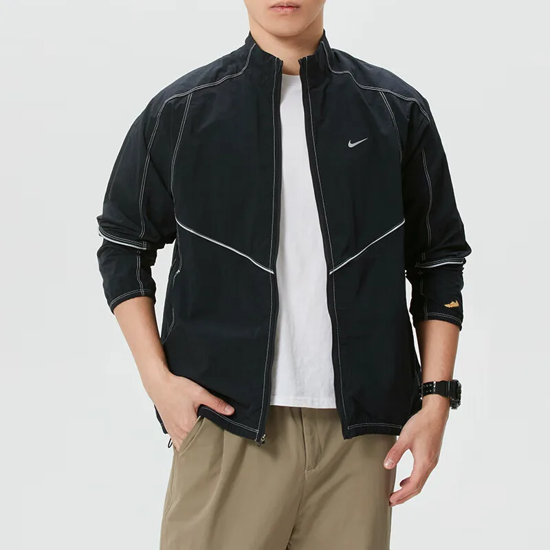 Ретро спортивная куртка Dri-FIT Nike, черный (with Nike Socks 3 Pack) — фото 4
