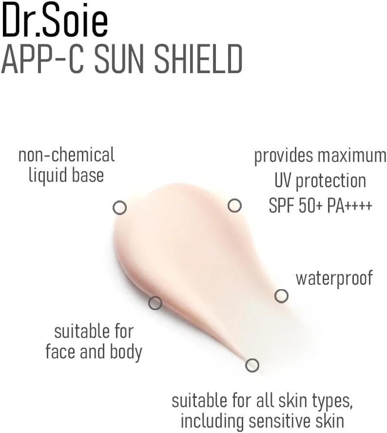 Солнцезащитный крем Doctor Sowa Amarance APP-C Sunshield SPF50+ PA++++ 30 мл — фото 3