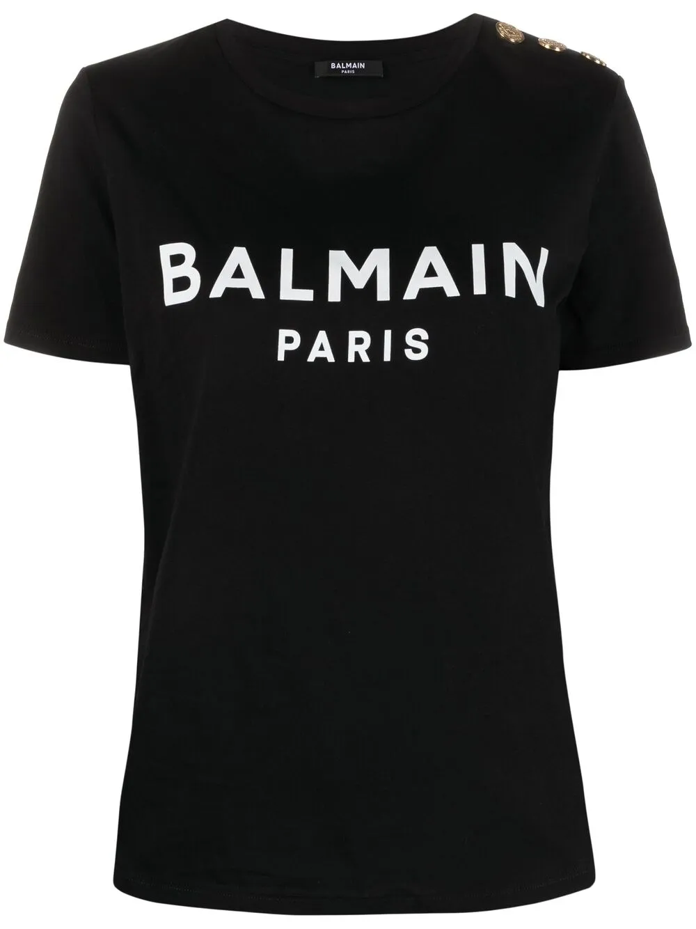 

Футболка с логотипом BALMAIN, черный