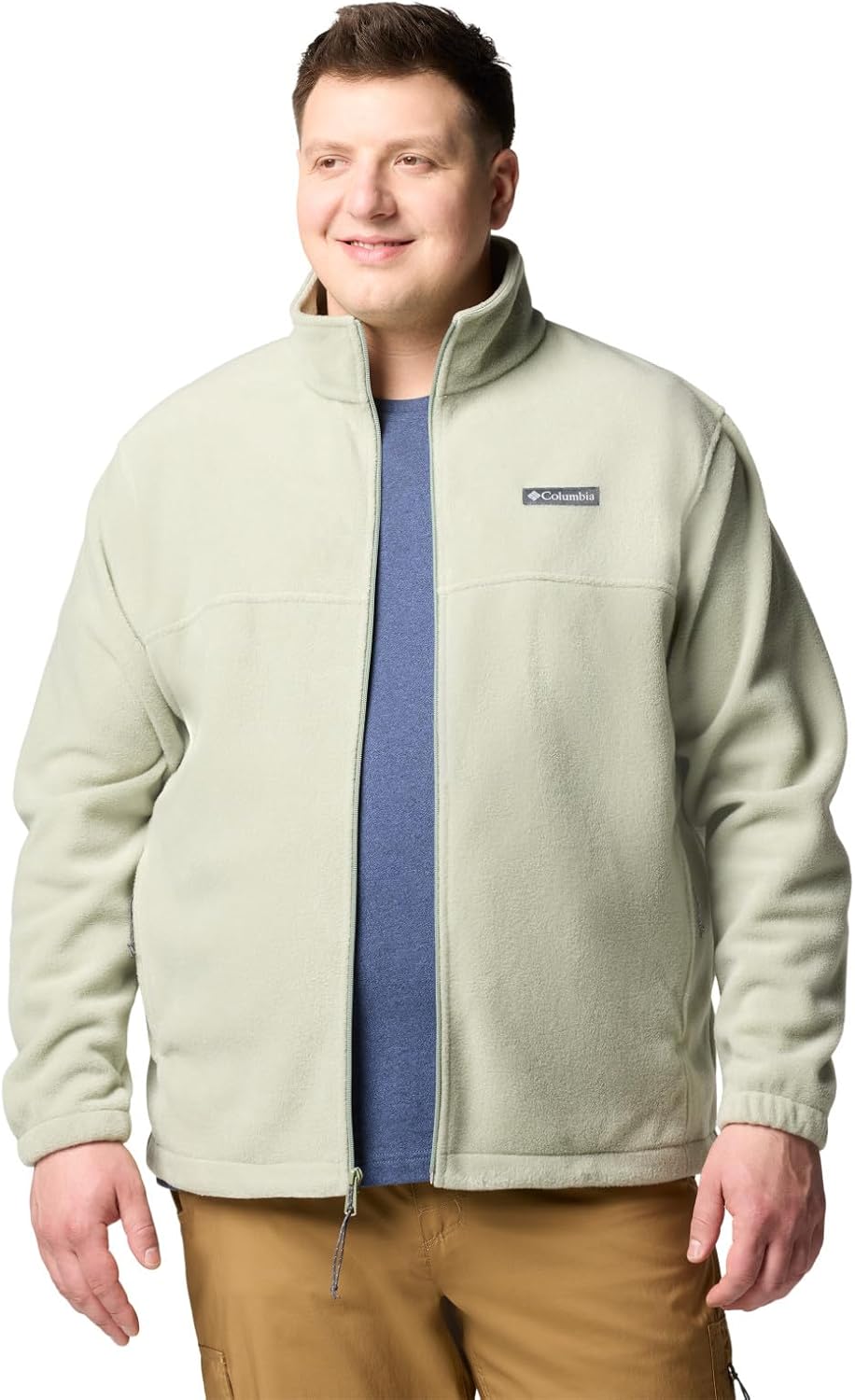 

Columbia Steens Mountain Full Zip 2.0, мужская мягкая флисовая толстовка с классическим кроем, Safari