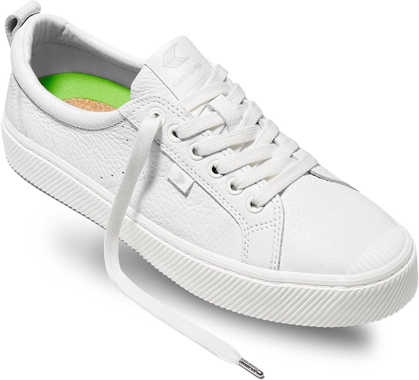 

Кроссовки Cariuma OCA Low Premium Leather, удобная обувь для мужчин, легкая и экологичная, универсальная повседневная обувь с 100 веганскими стельками, резиновая подошва, белый