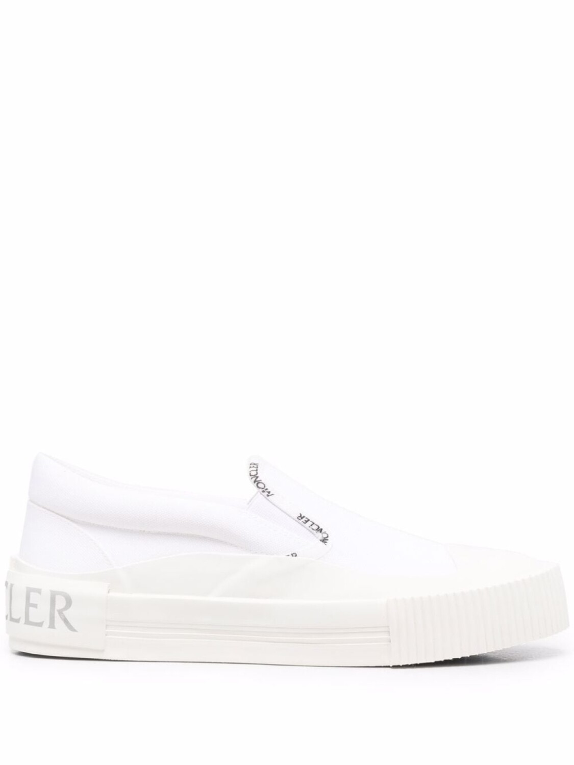 

Moncler слипоны с логотипом, белый