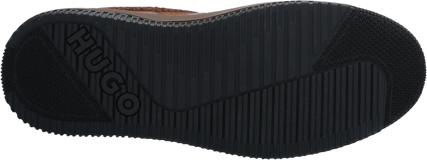 Кроссовки Hugo Mens Ripstop Mix Suede низкие, коричневый — фото 4