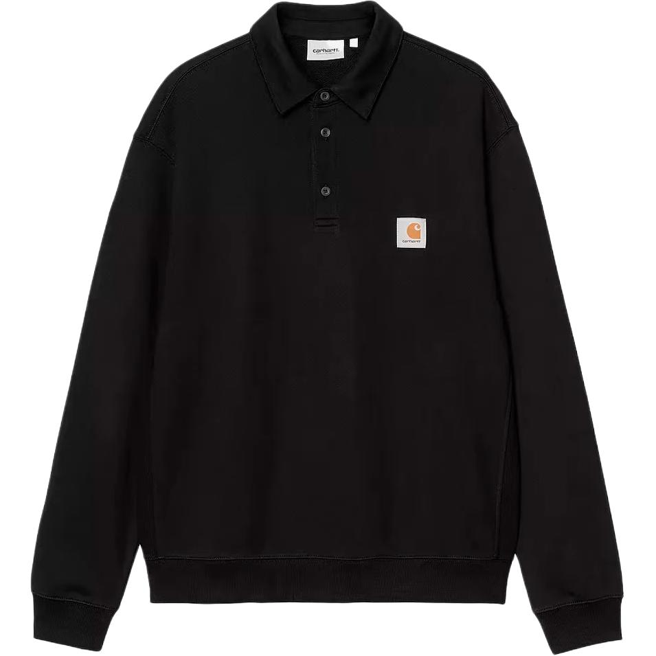 

Поло свитшот с логотипом Carhartt WIP, черный