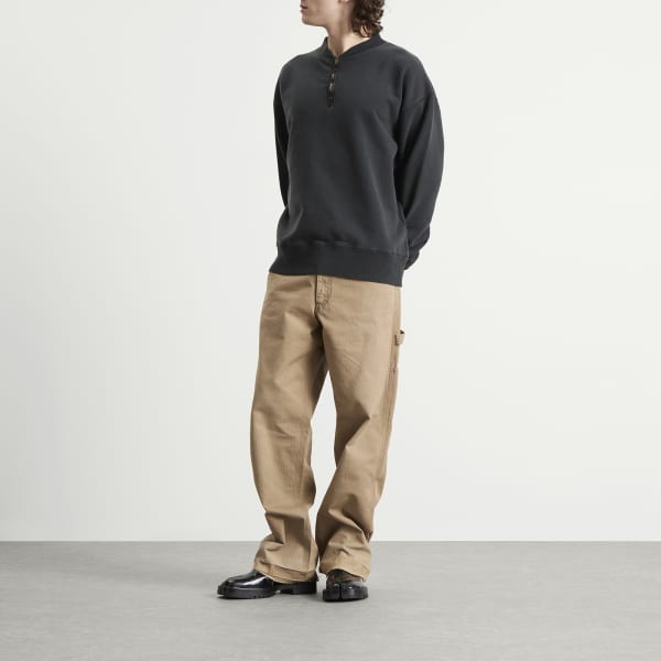 Толстовка с застежкой-молнией на воротнике Maison Margiela, Vintage Carbon — фото 4