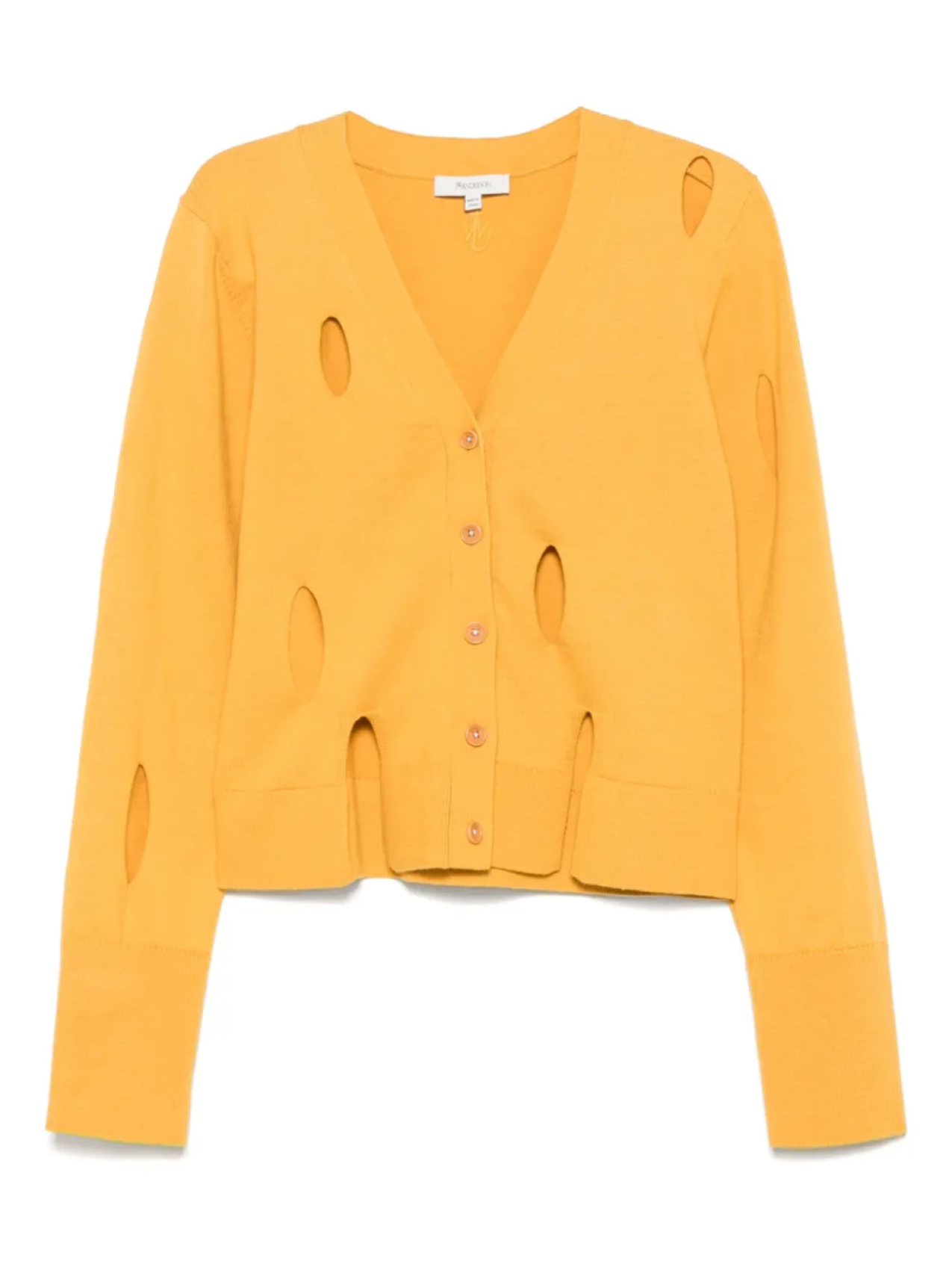 

Кардиган с разрезом JW Anderson, оранжевый