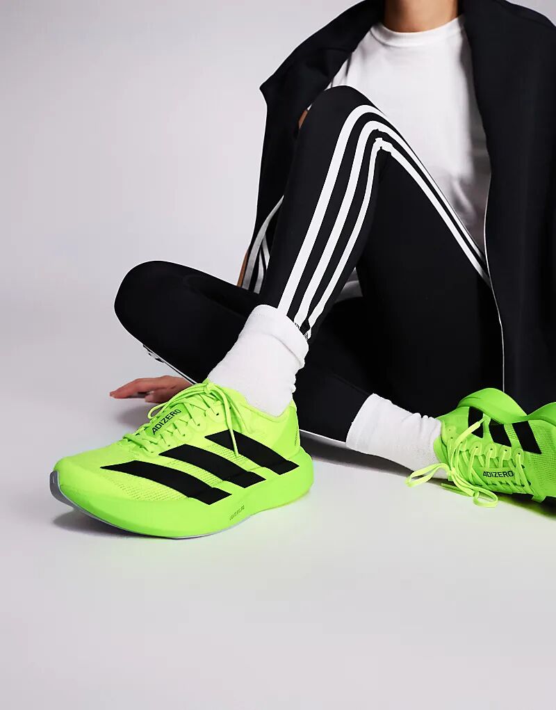 Кроссовки Adidas Running Adizero EVO SL ярко-желтого цвета