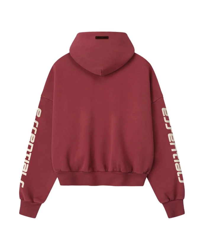 Укороченная свободная толстовка Fear Of God, красный — фото 2