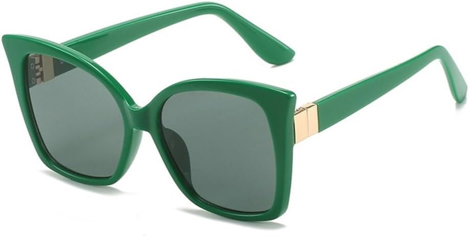 

Солнцезащитные очки для женщин и мужчин «кошачий глаз», роскошные женские солнцезащитные очки в винтажном стиле, солнцезащитные очки с защитой от УФ-излучения UV400 LVTFCO, Green