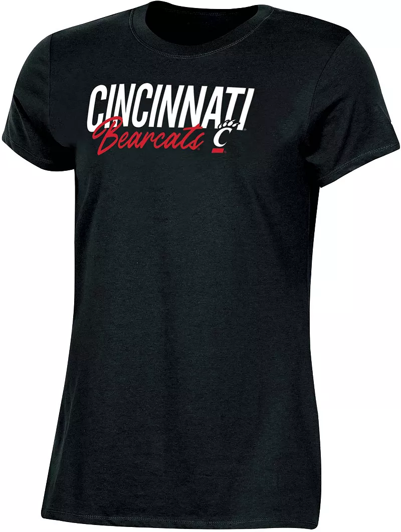 

Женская черная футболка с надписью Champion Cincinnati Bearcats