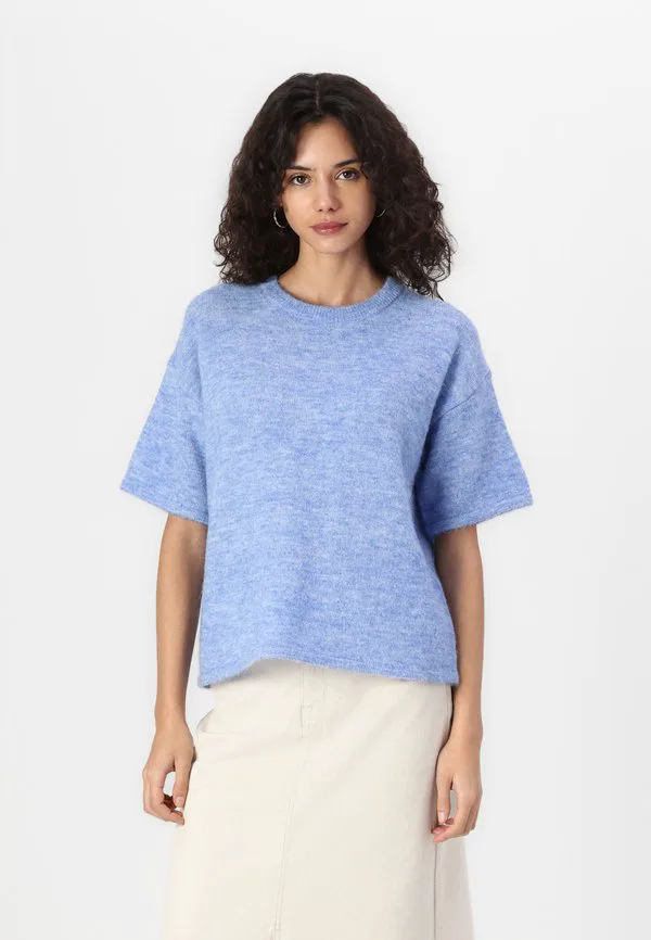 

Футболка slfmaline liliana с круглым вырезом. Selected, Cornflower Blue, Синий, Футболка slfmaline liliana с круглым вырезом. Selected, Cornflower Blue