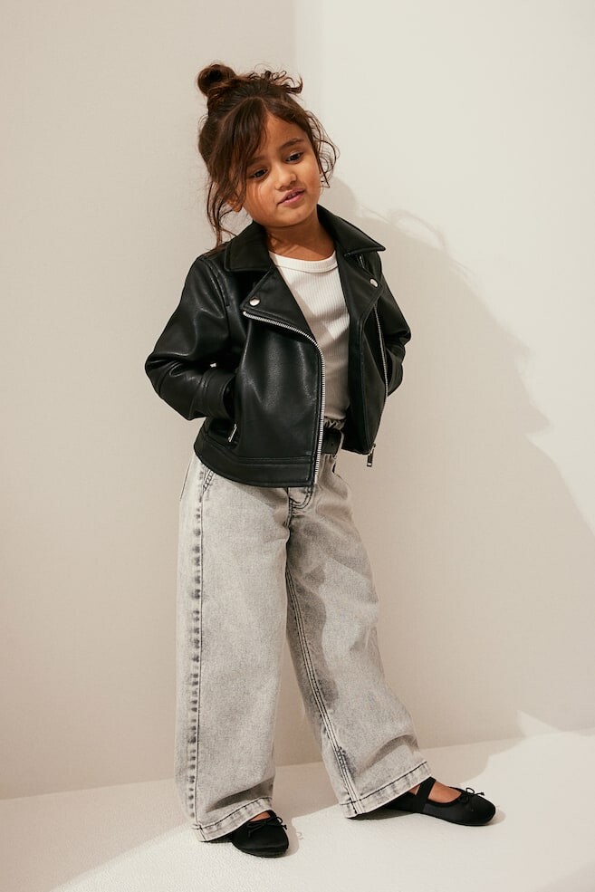 

Байкерская куртка H&M, черный