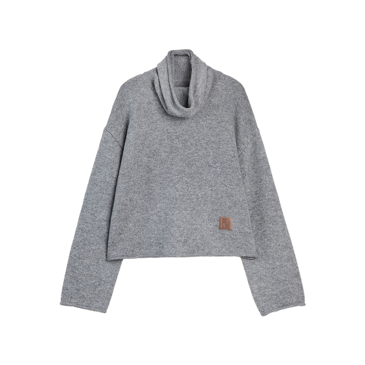 

ELLE Свитер Women's Medium Gray Turtleneck Moderate Others