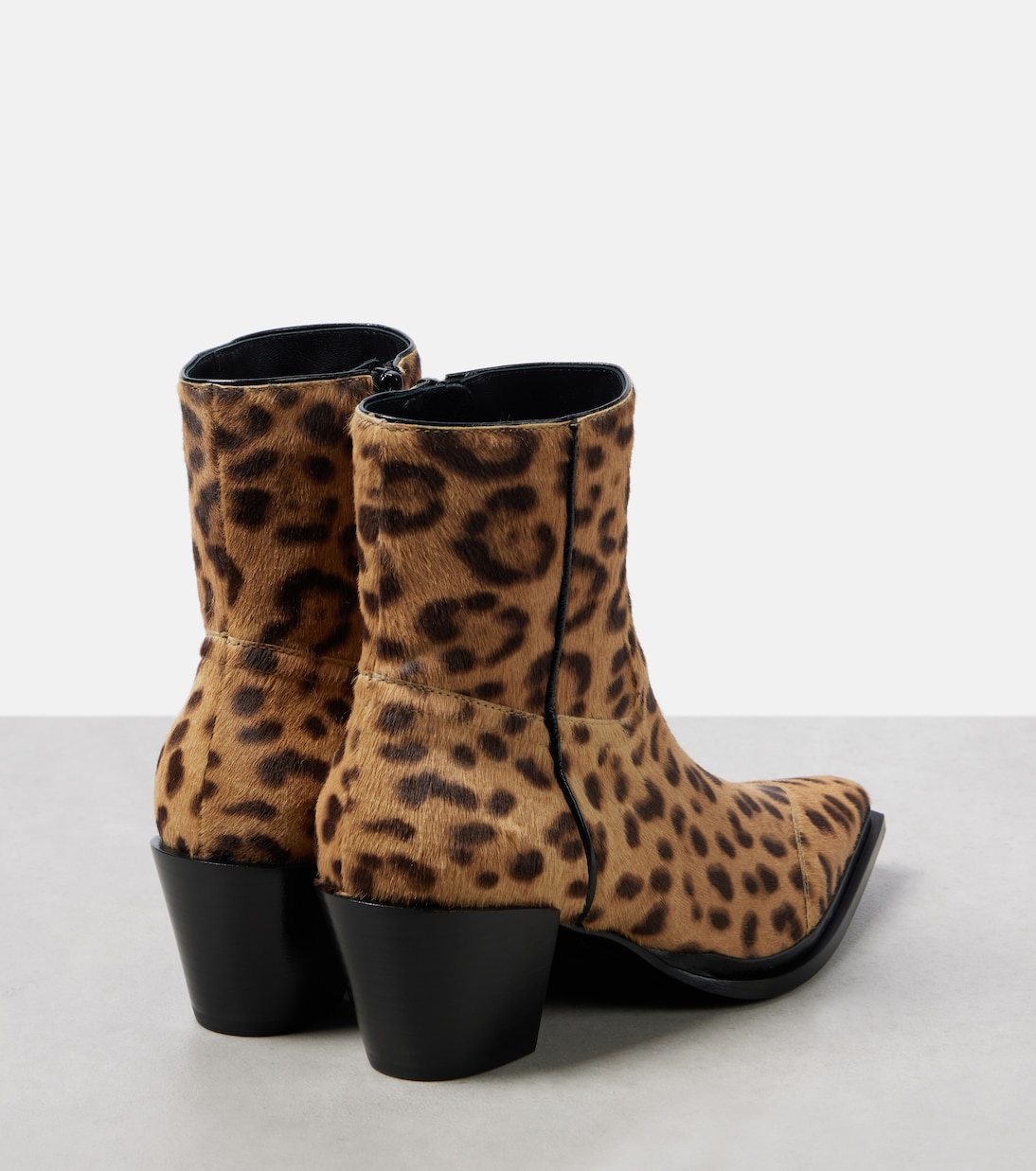Ботильоны Cece 60 из телячьей шерсти с леопардовым принтом Jimmy Choo, Natural — фото 2