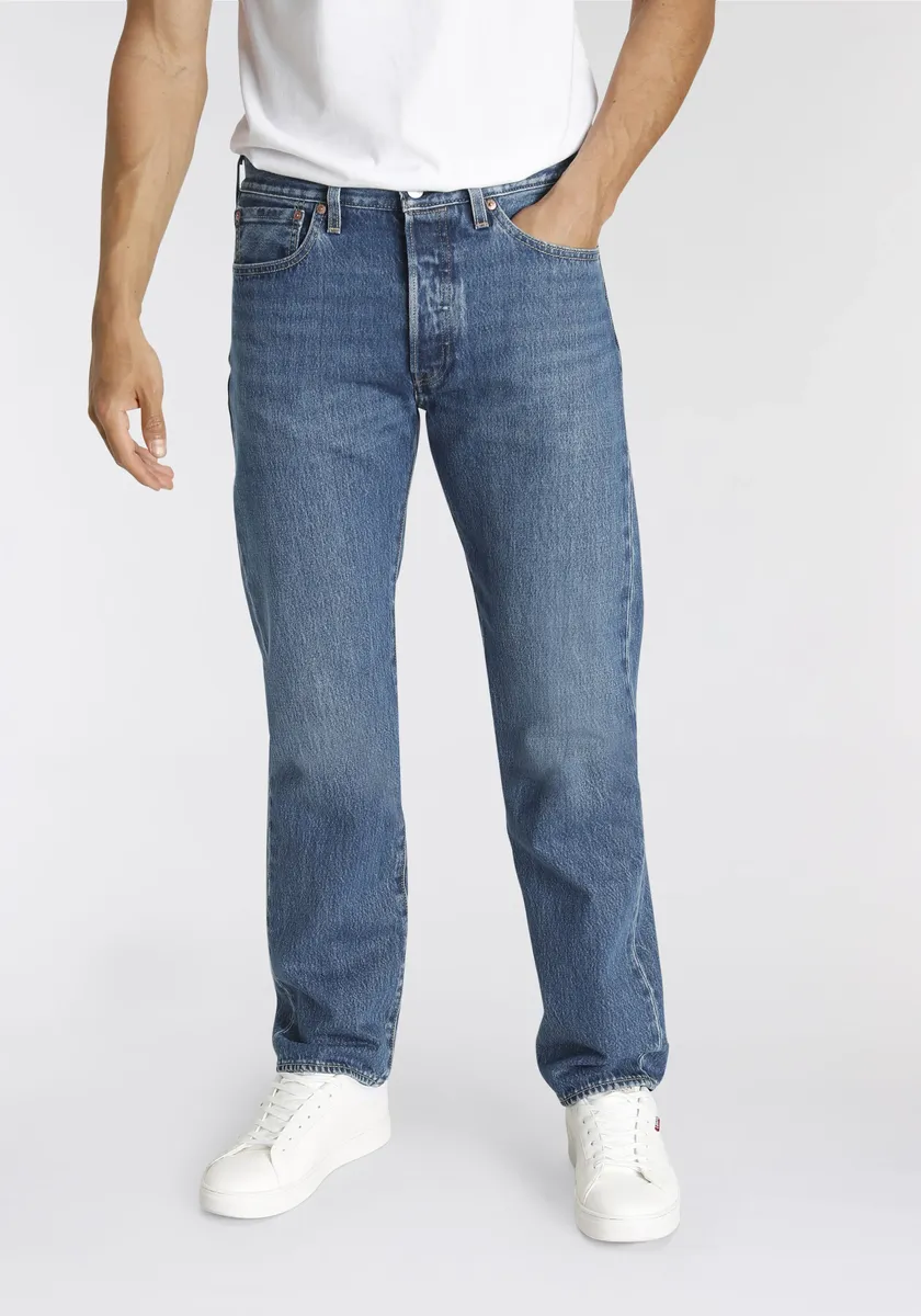 

Прямые джинсы Levi's "501 LEVI'S ORIGINAL", с фирменной этикеткой, цвет Z0903 Medium Indig