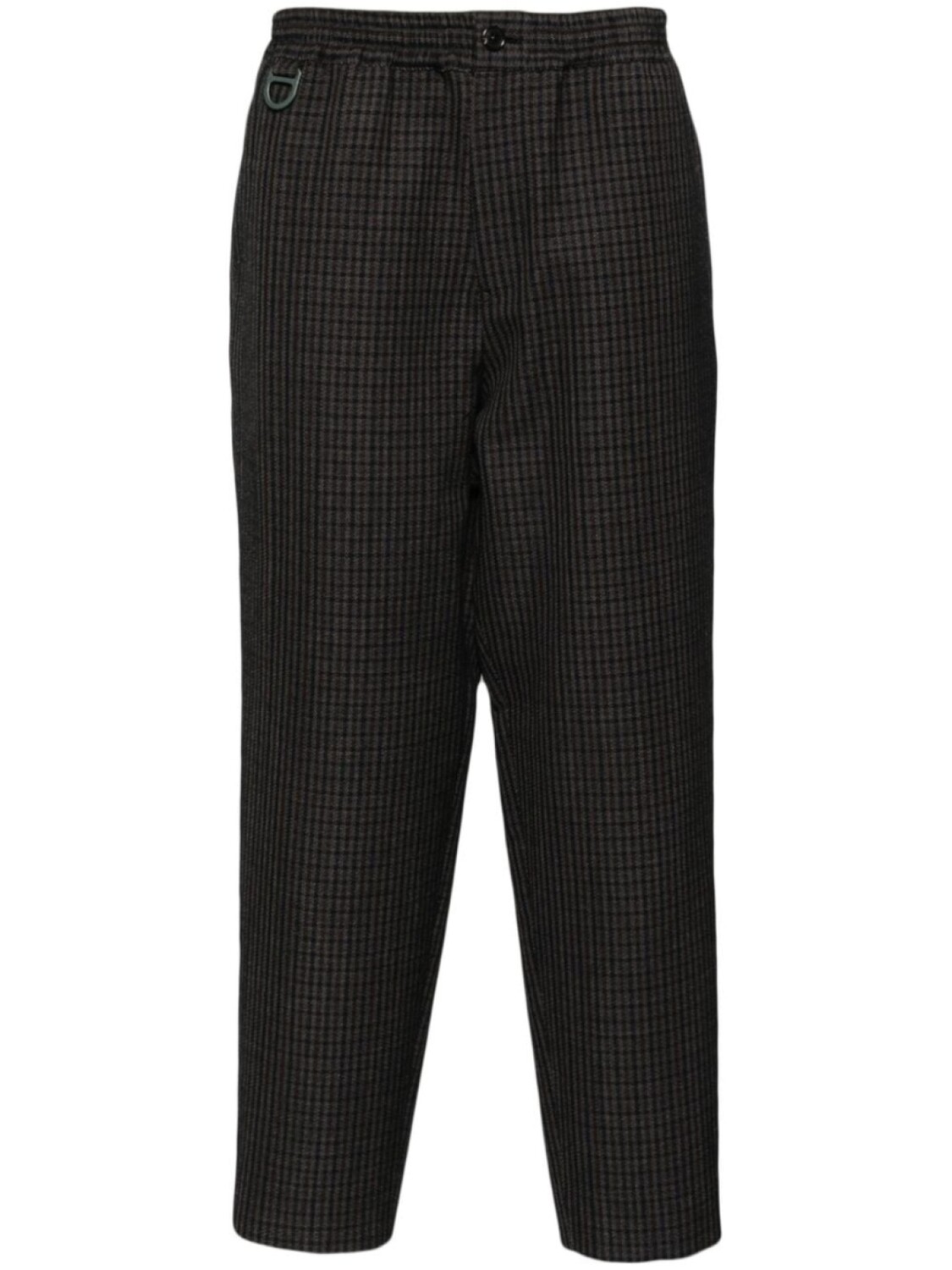 

Укороченные брюки в клетку Windowpane Undercover, черный