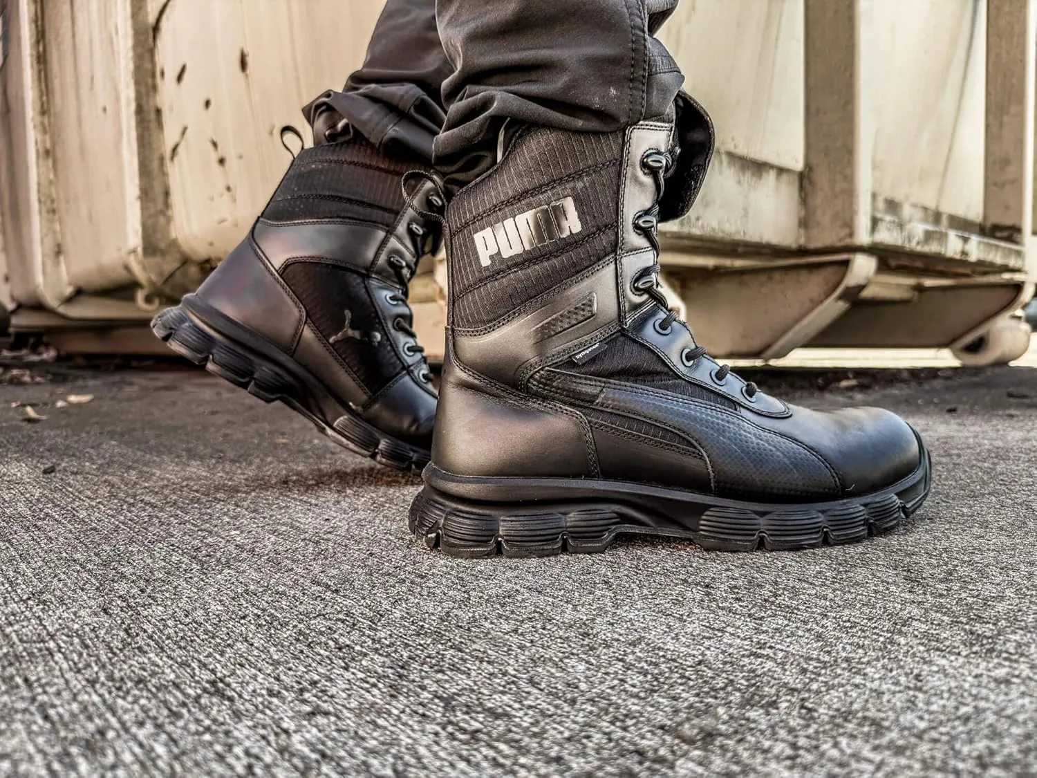 Тактические ботинки PUMA Safety Command RB LR8 для мужчин - высококачественные ботинки с низкой подошвой. Тактические ботинки для использования в боевых условиях и на открытом воздухе, черный — фото 3