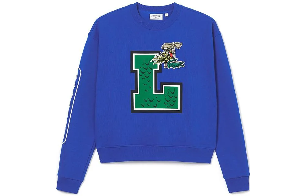 Свитшот женский LACOSTE, стильный, K1Q/Dock Blue