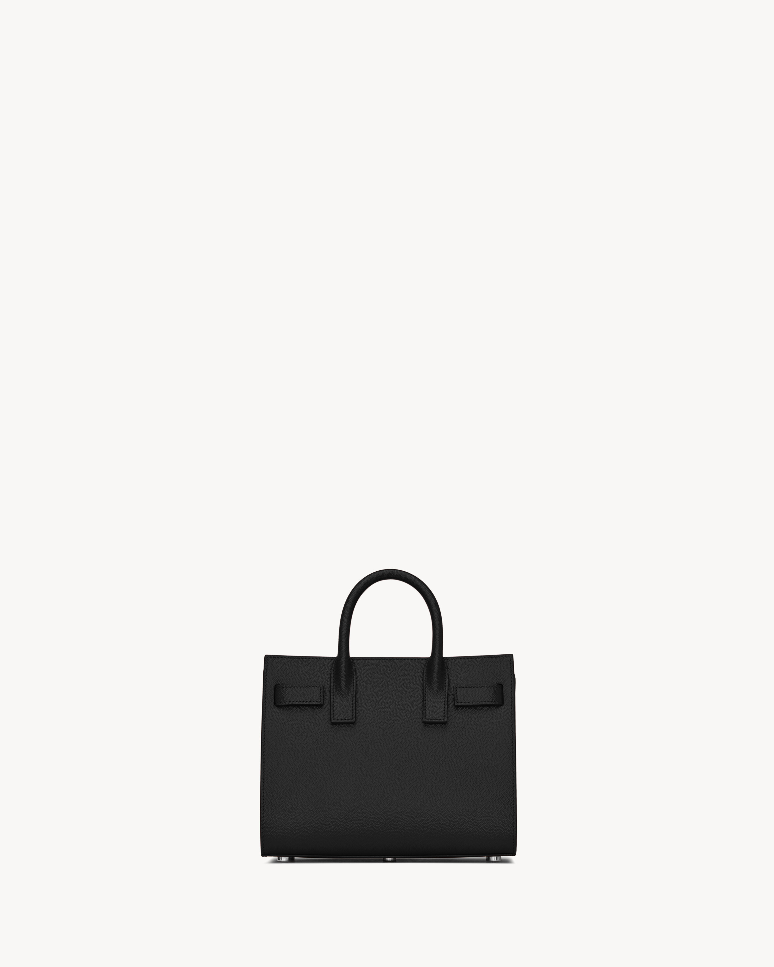 Сумка Sac de Jour из зернистой кожи - нано Saint Laurent, черный — фото 2