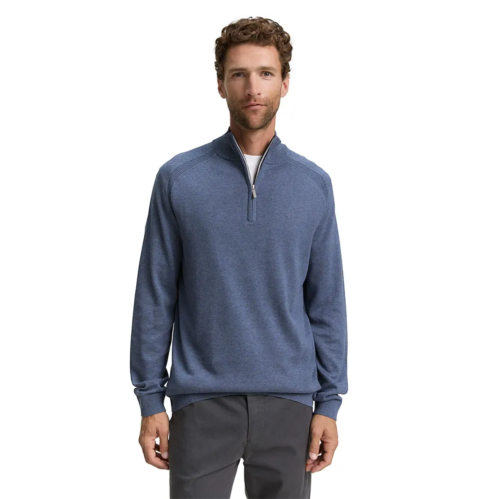 

Свитер Tom Tailor 1047569 Basic Knit Troyer, синий