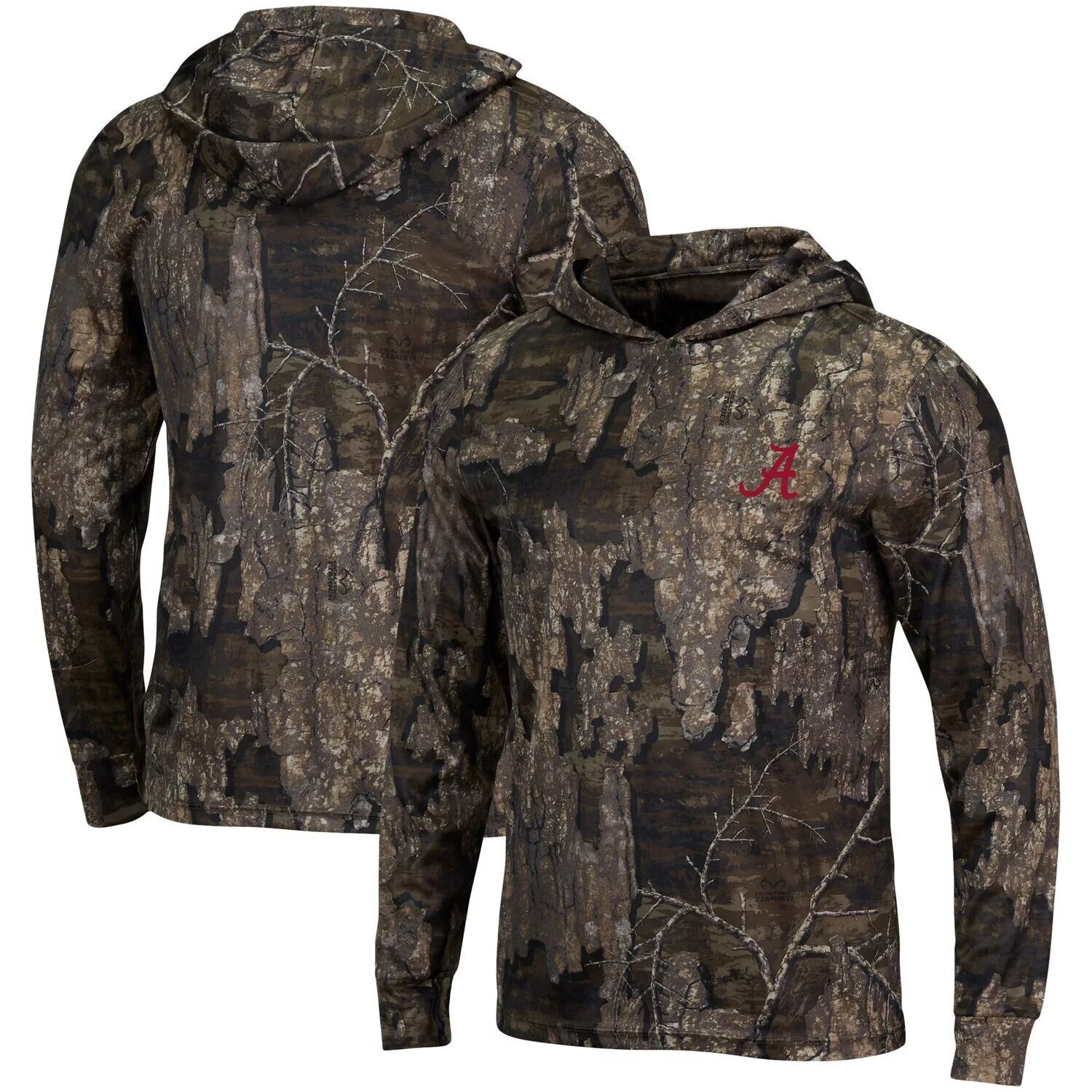 

Мужская футболка с капюшоном Realtree Camo Alabama Crimson Tide с длинными рукавами Colosseum