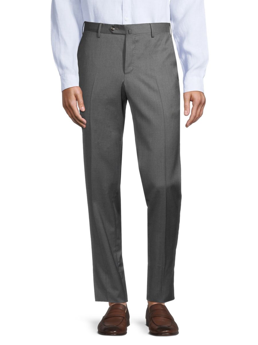 

Узкие шерстяные брюки Lux PT Torino, цвет Medium Grey Melange