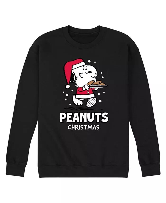 

Мужская флисовая кофта с длинными рукавами Peanuts Snoopy Santa AIRWAVES, черный