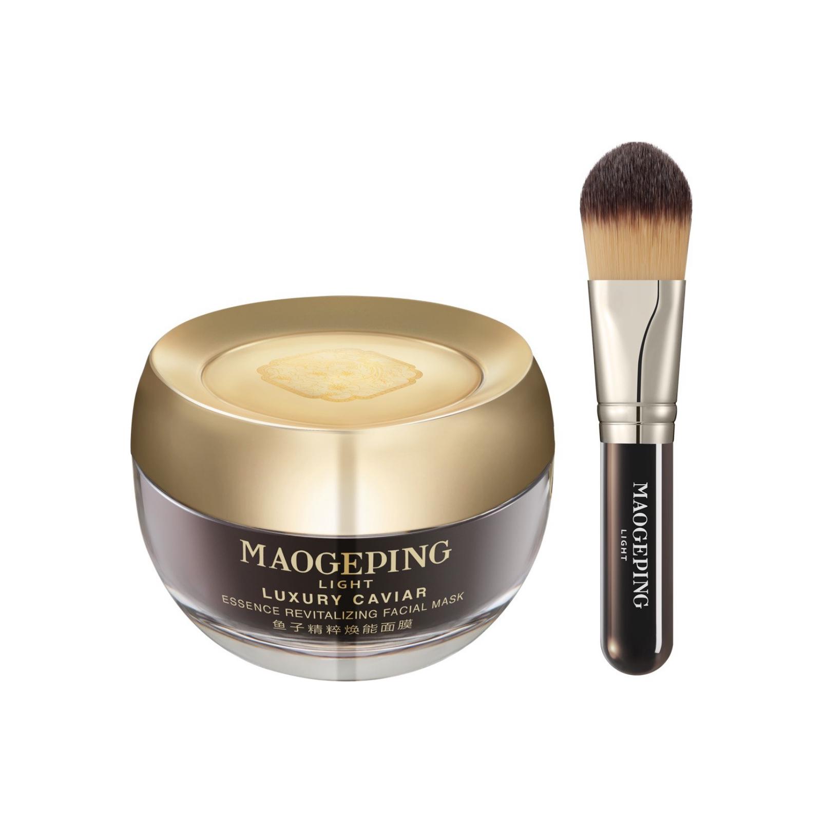 

Маска для лица revitalizing с рыбным экстрактом успокаивающая подтягивающая увлажняющая восстанавливающая 65г+кисть MAOGEPING