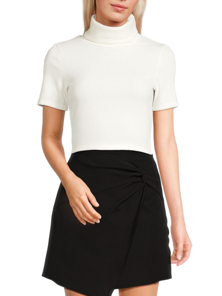 

Укороченный топ Anne Rib Knit Area Stars, белый