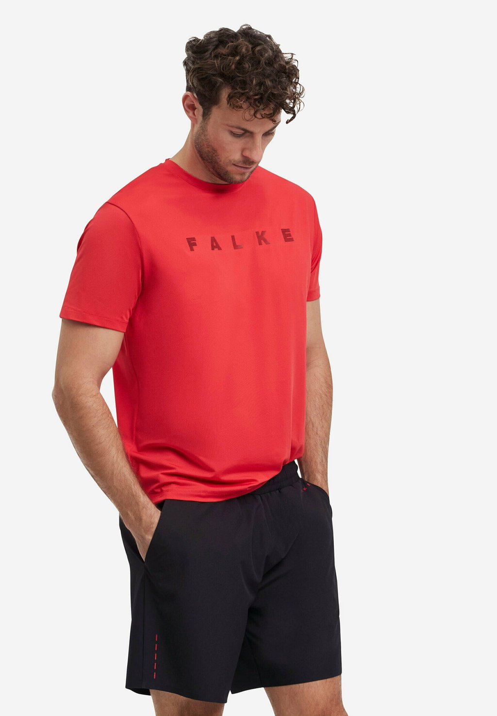 

Футболка с принтом FALKE, красный