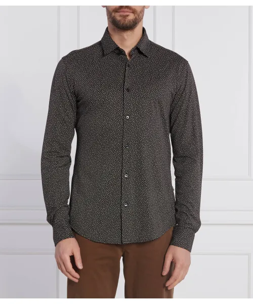 

Рубашка roan_f Slim fit Boss, коричневый