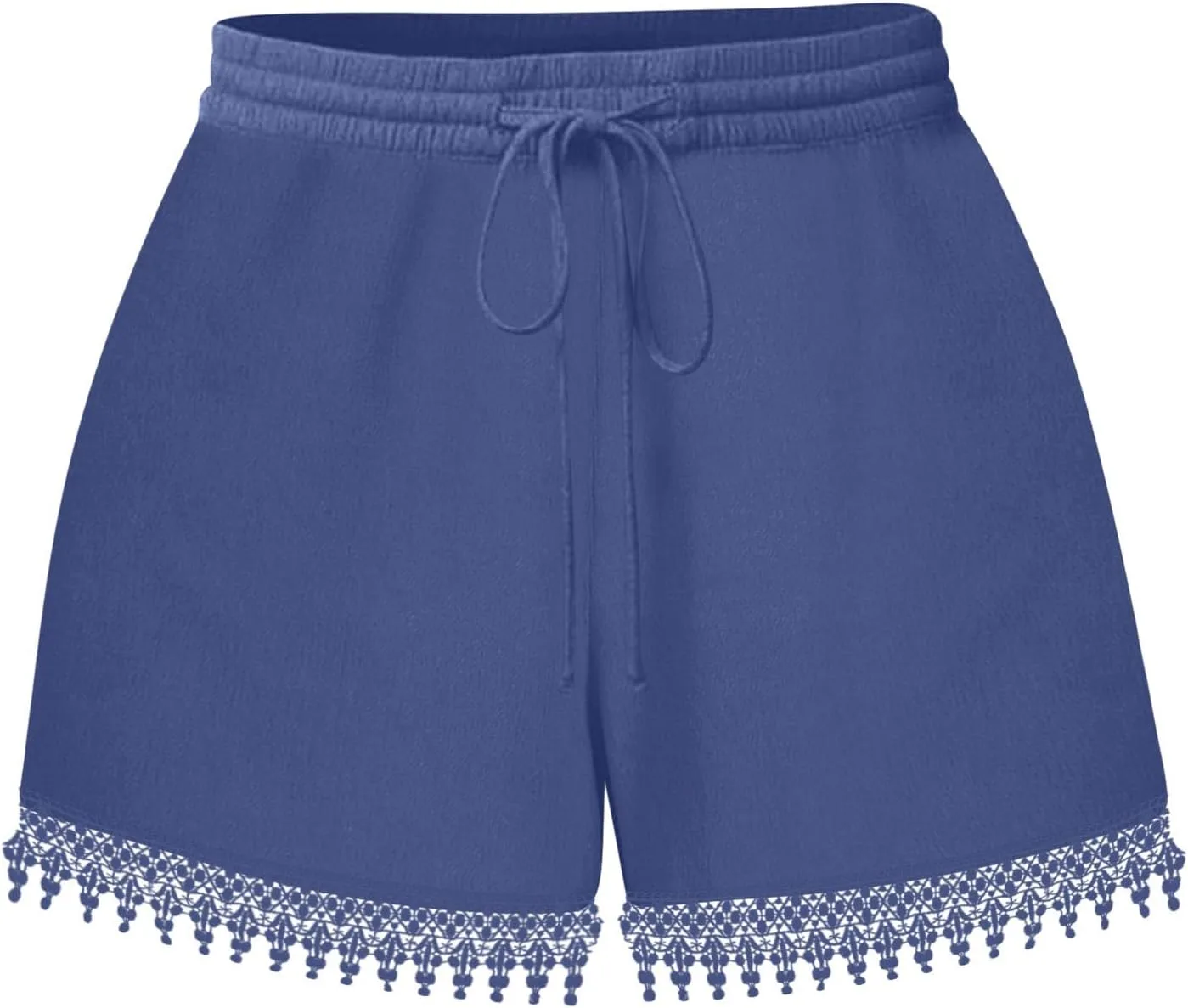 

Женские шорты с кружевной отделкой и карманами