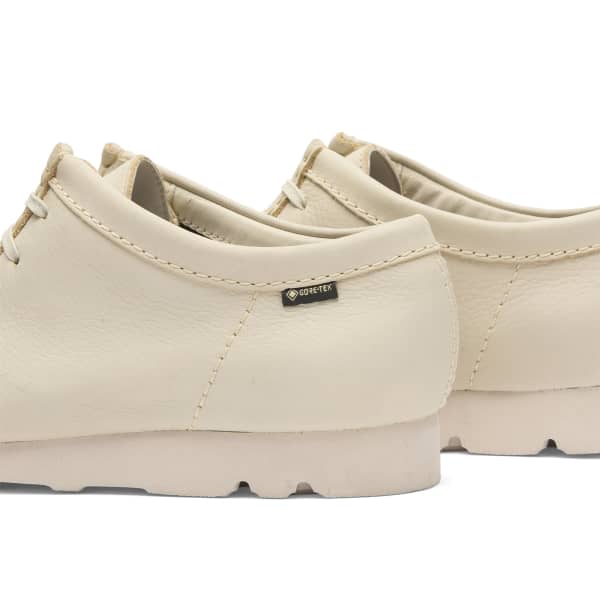 Wallabee gtx Clarks Originals, белый leather — фото 3