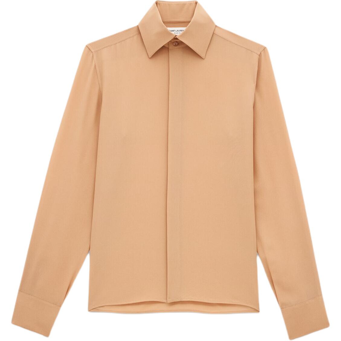 Рубашка мужская бежевая Saint Laurent, цвет Apricot Cream