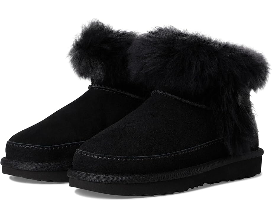 

Детские ботинки UGG Kids Classic Ultra Mini Chalet (Little Kid/Big Kid), Black